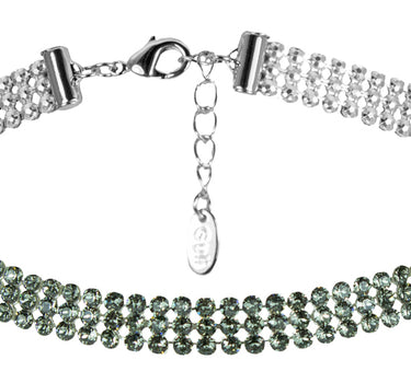 LUISIA® Kropfband Halskette mit Kristallen von Swarovski® - Grau
