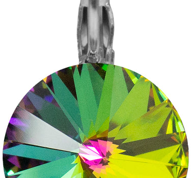 LUISIA 14 mm Ohrringe Rivoli mit Kristallen von Swarovski | Vitrail Medium