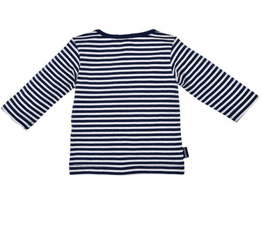 BONDI Baby Kleinkinder Langarmshirt "Traktor" 93680 - Navy / Weiß | Jungen Pullover