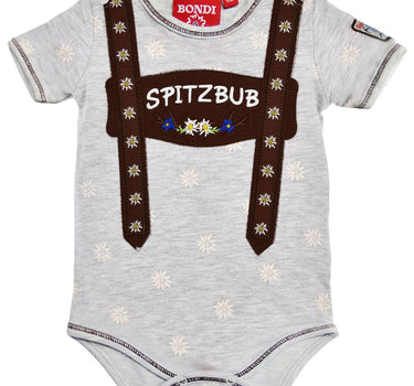 BONDI Baby Body Unterziehbody "Spitzbub" 91378 | Grau