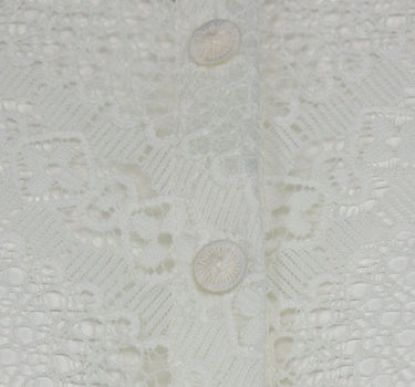 Bergweiss Trachten Hochgeschlossene Damen Spitzen Dirndlbluse Solvie - Ecru