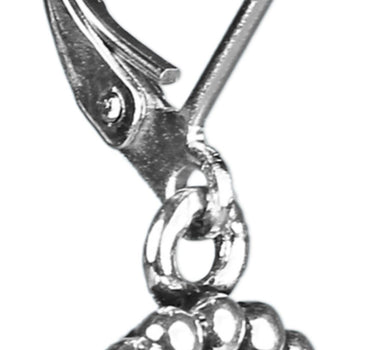 Ohrringe Aurelia mit rundem Anhänger und Kristallen von Swarovski® - Hellblau