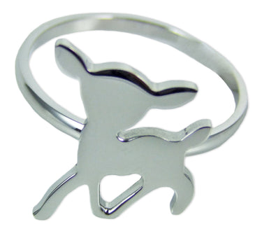 Edelstahl Ring Rehkitz