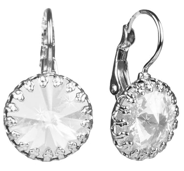 LUISIA® Kronen Ohrringe "Vivana" mit Swarovski® Element | Kristall