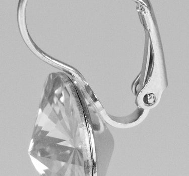 LUISIA 14 mm Ohrringe Rivoli mit Kristallen von Swarovski - Silver Shade