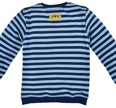 BONDI Sweatshirt "Bagger" für Jungen - Blau Gestreift | 33125