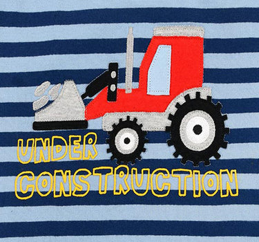 BONDI Sweatshirt "Bagger" für Jungen - Blau Gestreift | 33125