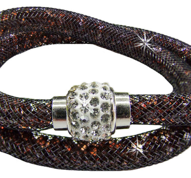 Stardust Armband zweireihig Dunkelbraun