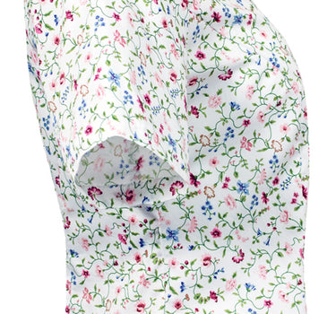 Pierre Marcel Damen Trachtenbluse Viola mit Blumenmuster - Creme