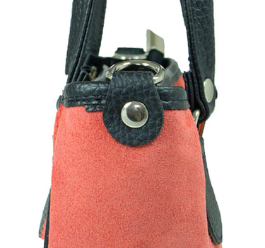 Trachten Handtasche mit Herz Applikation | Koralle