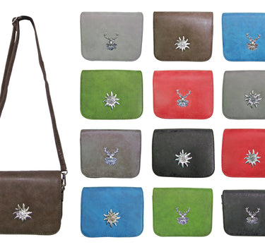 Trachten Handtasche "Kara" mit Hirsch | Tannengrün