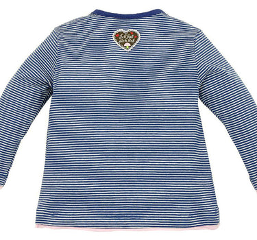 BONDI Langarm T-Shirt ´Zuckermaus´ - Blau Weiß gestreift