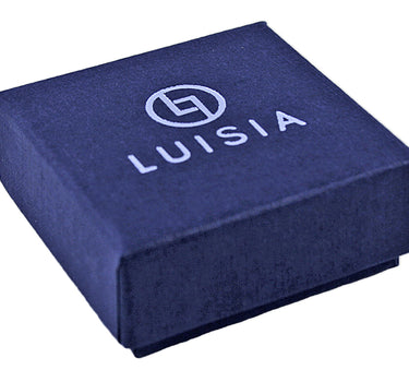 LUISIA Halskette "Moonlight" mit Kristallen von Swarovski - Silber / Bermuda Blue