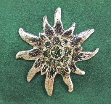 Trachten Handtasche "Kara" mit Edelweiß | Tannengrün