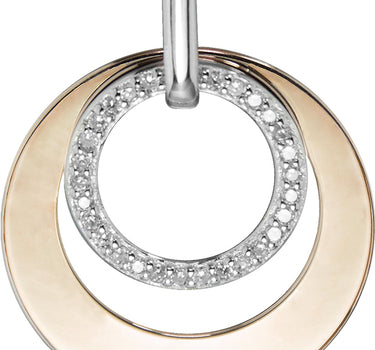 LUISIA Ohrhänger "Doppel Ring" in Roségold 79225 | 925 Silber Ohrringe