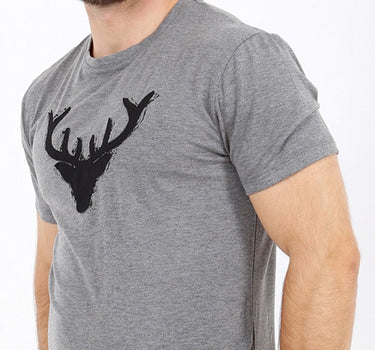 Krüger BUAM T-Shirt Wilder Hirsch - Grau