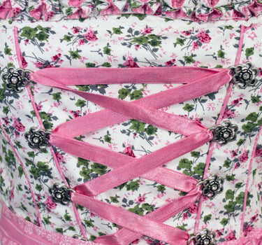 MADDOX Dirndl "Alpach" Traditionell | Creme Rosé 55 cm