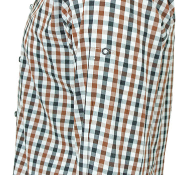 Isar-Trachten Kinder Trachtenhemd "Michel" 52906 | Braun Weiß Kariert