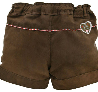 BONDI Mädchen Kunstleder Shorts Hose "Alpenglück" 86277 | Braun