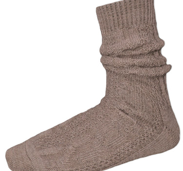 Kurze Trachtensocken Robin - Braun