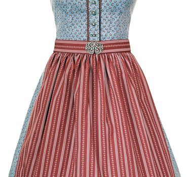 MarJo Trachten Dirndl "Sabella" Traditionell 423958 | Hellblau - 58cm