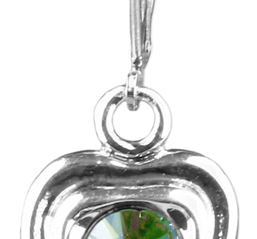 LUISIA® Ohrringe Lisanne Herzanhänger mit Kristallen von Swarovski® - Hellgrün