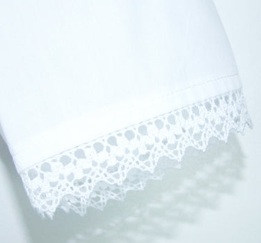 Pierre Marcel Damen Halbarm Dirndlbluse Julia mit Spitze - Weiß