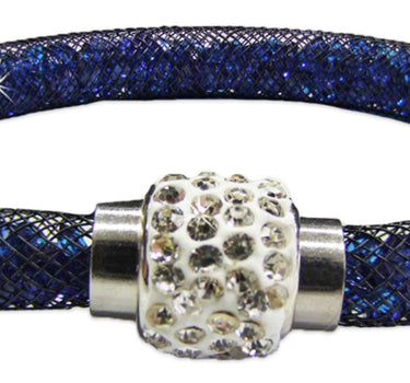 Stardust Armband einreihig mit Glitzerkristallen Blau