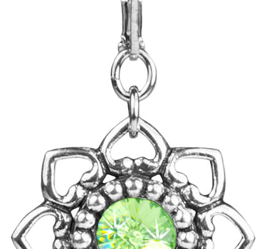 LUISIA Ohrringe Leandra mit Herzblüten - Hellgrün