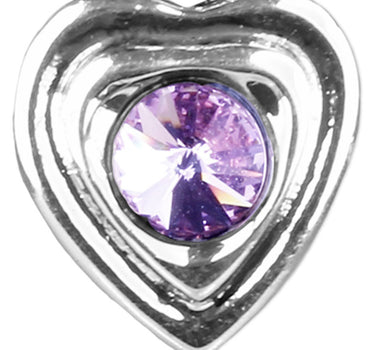 LUISIA® Ohrringe Lisanne Herzanhänger mit Kristallen von Swarovski® - Flieder