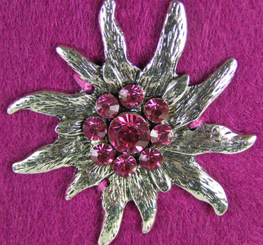 Trachten Handtasche "Shopper" mit Edelweiß | Beere