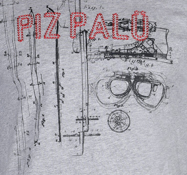 Piz Palü Herren Langarmshirt "Taching" | 020007 - Grau Melange