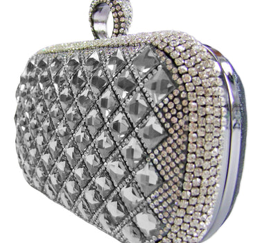 Elegante Handtasche "Mosaik" | Clutch Schwarz