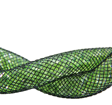 Stardust Statement Halskette zweireihig gedreht Hellgrün