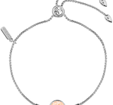 LUISIA Armband "Ciri" mit Kristallen von Swarovski - Silber / Light Peach
