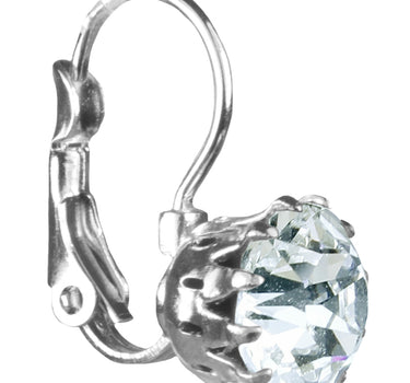 LUISIA® Ohrringe Grazia mit Kronen Anhänger und Kristall von Swarovski® - Kristall