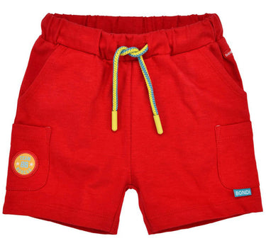 BONDI Baby Jungen Shorts "Rescue Team" 91484 - Rot | Kurze Kinder Hose Feuerwehr