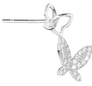 LUISIA Ohrstecker "Schmetterlinge " mit Zirkonia YG03284 - 925 Sterling Silber