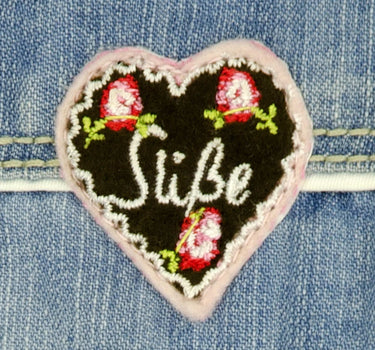 BONDI Mädchen Jeans Short "I mog di" - Blau