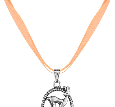 LUISIA Halskette Valentina Reh mit Kristallen von Swarovski - Apricot