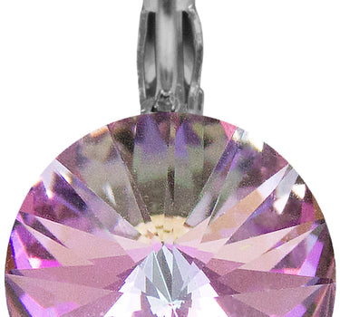 LUISIA 14 mm Ohrringe Rivoli mit Kristallen von Swarovski | Vitrail Light