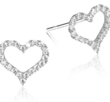 LUISIA® Ohrstecker "Herzen" mit Zirkonia YG03629  925 Sterling Silber