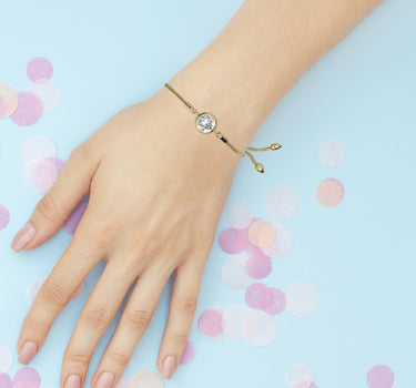 LUISIA Armband "Ciri" mit Kristallen von Swarovski - Silber / Ocean Delite