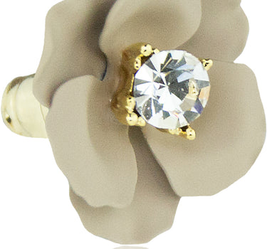 LUISIA Ohrstecker Nelia mit Blumen - 16 Karat vergoldet Sand