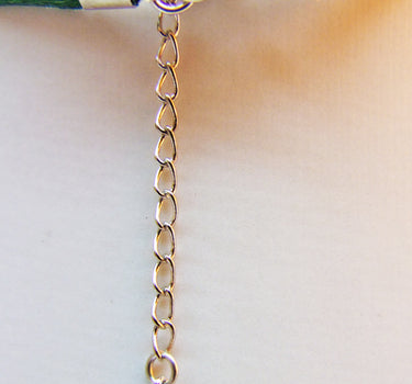 Kinder Trachten Halskette kariert mit Herz Anhänger Dunkelgrün