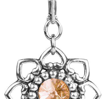 LUISIA Ohrringe Leandra mit Herzblüten - Hellbraun