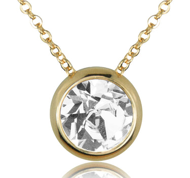 LUISIA® Halskette "Ciri" mit Kristallen von Swarovski® - 11 mm - Gold / Crystal