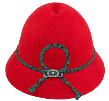 Isar-Trachten Kinder Trachtenhut mit Zierband 60102 | Lodenhut - Rot