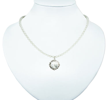 LUISIA Perlencollier Kate mit Kristall von Swarovski Anhänger