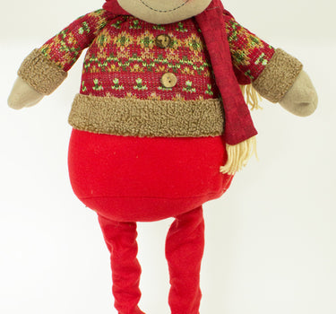 Rentier Dekofigur für Weihnachten - Stehfigur mit ausziehbaren Beinen - 80 x 34 cm